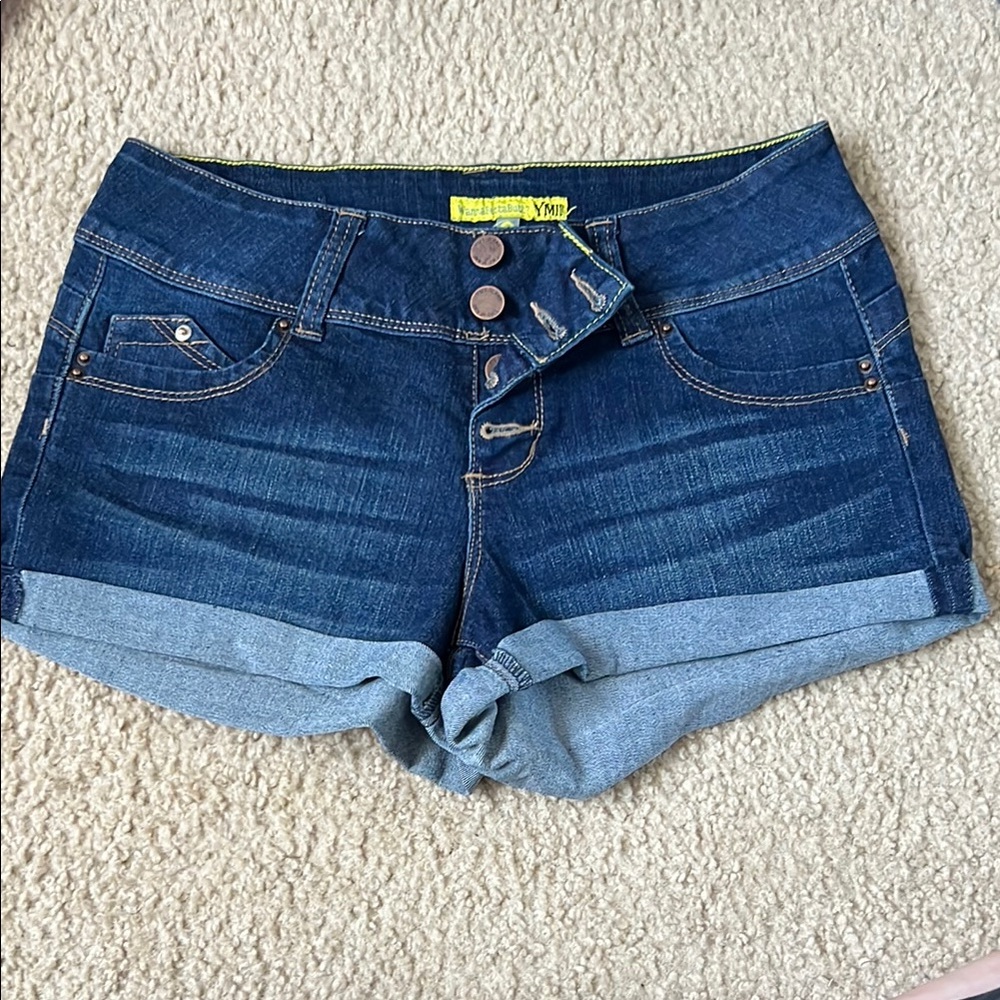 YMI Dark Blue Jean Shorts for Women